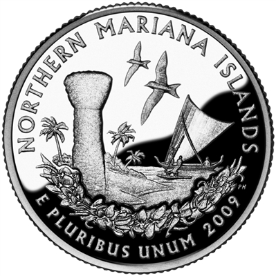 2009 - P Northern Mariana Islands - Roll of 40 - Territory Quarters