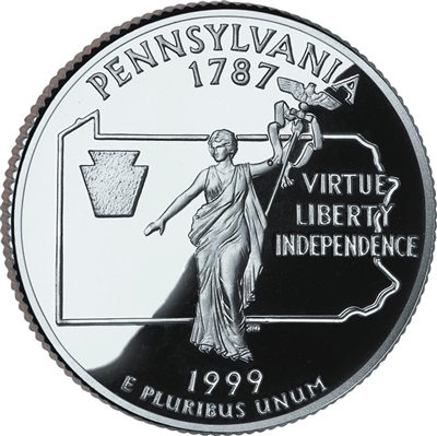 1999 - D Pennsylvania State Quarter