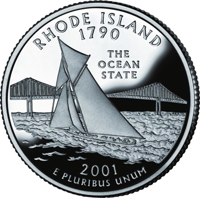 2001 - D Rhode Island State Quarter