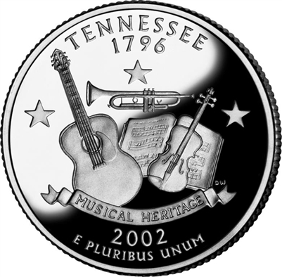 2002 - D Tennessee - Roll of 40 State Quarters