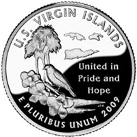 2009 - D Virgin Islands - Roll of 40 - Territory Quarters