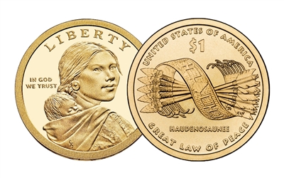 2010 - P Sacagawea Dollar - 25 Coin Roll