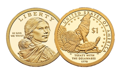 2013 - P Sacagawea Dollar - 25 Coin Roll