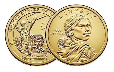 2015 - P Sacagawea Dollar - 25 Coin Roll