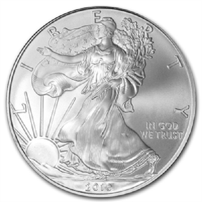 2010 U.S. Silver Eagle - Gem Brilliant Uncirculated with Certificate of Authenticity
