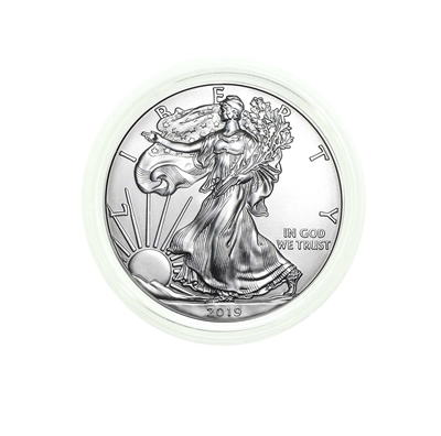 2019 U.S. Silver Eagle - Gem Brilliant Uncirculated in Plastic Air-Tite Holder