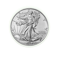 2024 U.S. Silver Eagle Gem Brilliant Uncirculated in Plastic Air-Tite Holder with Certificate of Authenticity