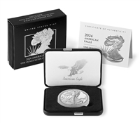 2024 W Proof American Silver Eagle 1 Ounce Coin in OGP with CoA