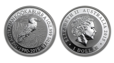 2015 Australian Kookaburra One Ounce Silver Coin