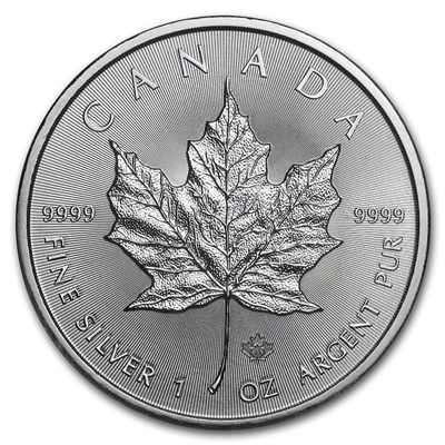 2021 Canadian Maple Leaf 1 Ounce Silver Coin