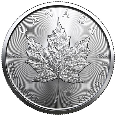 2022 Canadian Maple Leaf 1 Ounce .9999 Silver Coin
