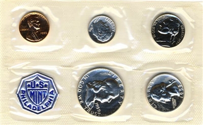 1959 - P U.S. Mint Silver Proof Set - 5 Coin Proof Set