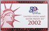 2002 U.S. Mint 10-coin Silver Proof Set - OGP box & COA