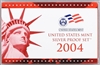 2004 U.S. Mint 11-coin Silver Proof Set - OGP box & COA