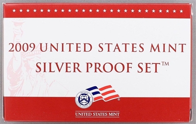 2009 U.S. Mint 18-coin Silver Proof Set - OGP box & COA