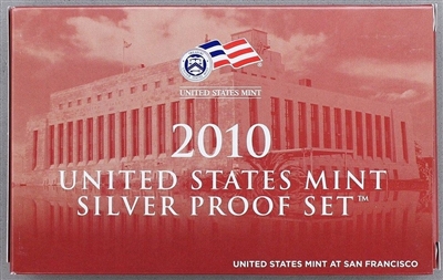 2010 U.S. Mint 14-coin Silver Proof Set - OGP box & COA