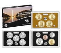 2015 U.S. Mint 14-coin Silver Proof Set - OGP box & COA