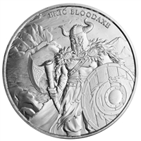 Legendary Warriors: Eric Bloodaxe Silver 1 oz BU Round