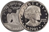 1981 - S Proof Susan B. Anthony Dollar - Single Coin