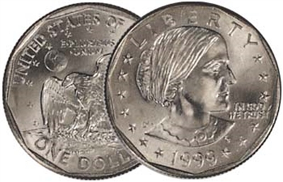 1999 - D Susan B. Anthony Dollar - Single Coin