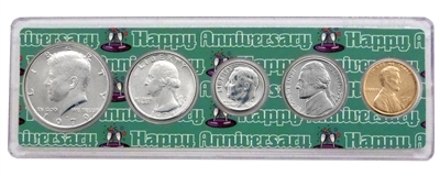 1979 - Anniversary Year Coin Set in Happy Anniversary Holder