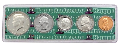 1983 - Anniversary Year Coin Set in Happy Anniversary Holder