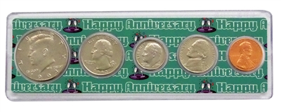 1993 - Anniversary Year Coin Set in Happy Anniversary Holder