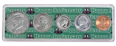 1996 - Anniversary Year Coin Set in Happy Anniversary Holder