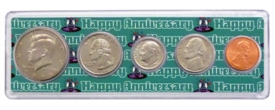 1998 - Anniversary Year Coin Set in Happy Anniversary Holder