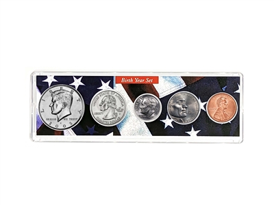 2005 Birth Year Coin Set in American Flag Holder