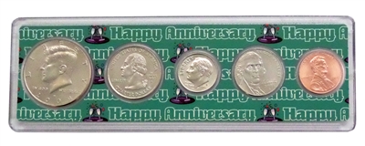 2008 - Anniversary Year Coin Set in Happy Anniversary Holder