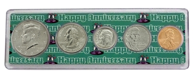 2009 - Anniversary Year Coin Set in Happy Anniversary Holder