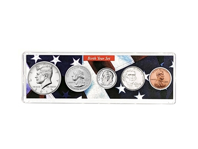 2015 Birth Year Coin Set in American Flag Holder