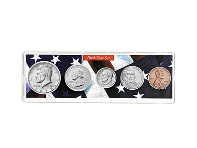 2018 Birth Year Coin Set in American Flag Holder