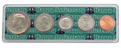 2018 - Anniversary Year Coin Set in Happy Anniversary Holder