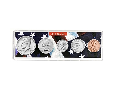 2019 Birth Year Coin Set in American Flag Holder