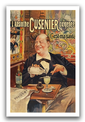 Absinthe Cusenier OxygenÃ©e Poster