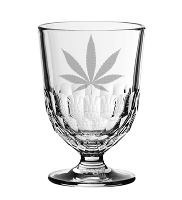 Cannabis Etched Artois Absinthe Glass La Rochere Artois 611601