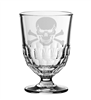 Skull Etched Artois Absinthe Glass