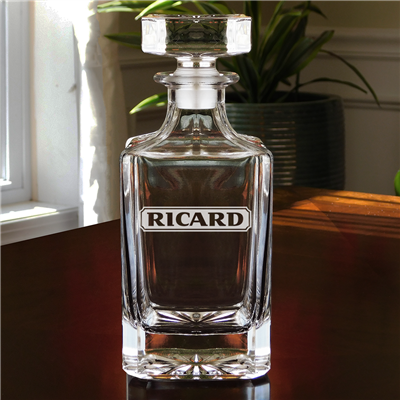 Ricard Etched Glass Pastis Decanter