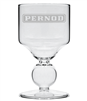 Pernod Etched Premium Bubble Reservoir Glass Blown