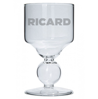 Ricard Etched Premium Bubble Reservoir Pastis Glass Blown