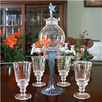 Rozier Fee 4 Spout Absinthe Fountain With Glasses & Spoons