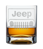 Whiskey Glass with Jeep etching