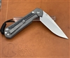 Large Sebenza 31 Inlay - Micarta Canvas Black / Drop Point