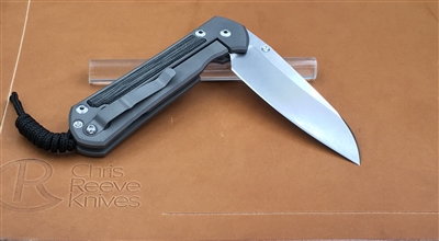 Large Sebenza 21 Inlay - Micarta Canvas Black / Insingo