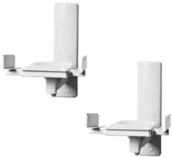 B-tech Ultragrip Speaker Wall Mounts (Pair, White)