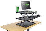 Uncaged Ergonomics CHANGEdesk Adjustable Height Sit to Stand Desk Riser - BLACK