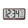 Jumbo Panoramic 8 Time Zone Atomic Clock (WOOD)