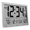 Slim Jumbo Digital Atomic Wall Clock (GRAPHITE GREY)